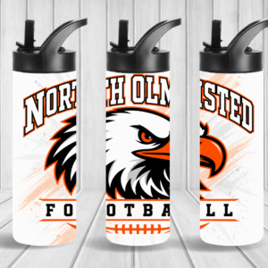 North Olmsted Football 20oz Flip Top Tumbler