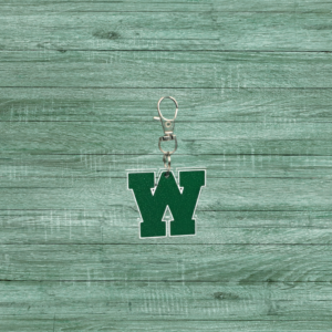 Block W Keychain
